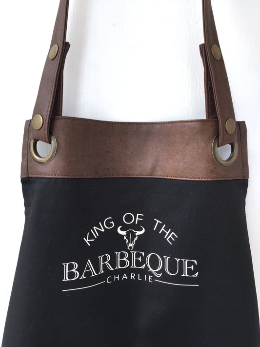 Personalised BBQ Apron, Gift for Dad, Husband, Grandad / Christmas / Birthday gift. Gifts for men. Barbeque, Barbecue UK -FREE Uk Postage