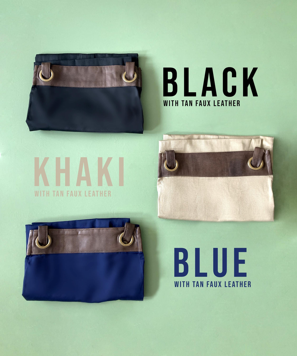 Premium Faux Leather Trim Braai Apron with Pockets, Personalised Name - Dad, Husband, Grandad, Christmas / Birthday gift - FREE Uk Postage